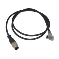 M12 to Right Angle M8 Cable with LED