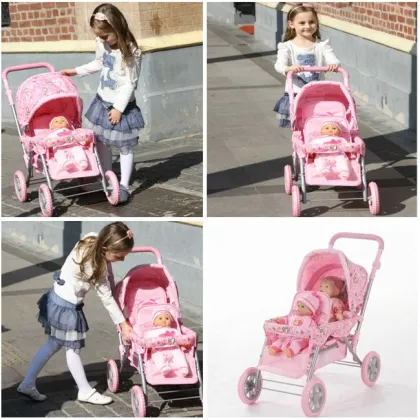 Baby Toy Twins Doll Stroller