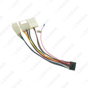 16P Car Head Unit Wire Harness Adapter for Toyota OEM Car Radio Harness with 3-Terminal
