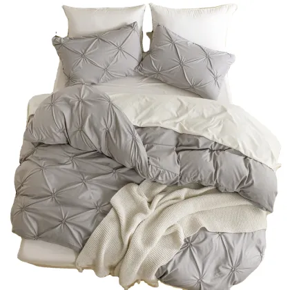 Best Selling Pintuck 3pcs Queen Comforter Set - Online Queen Bedding Sets