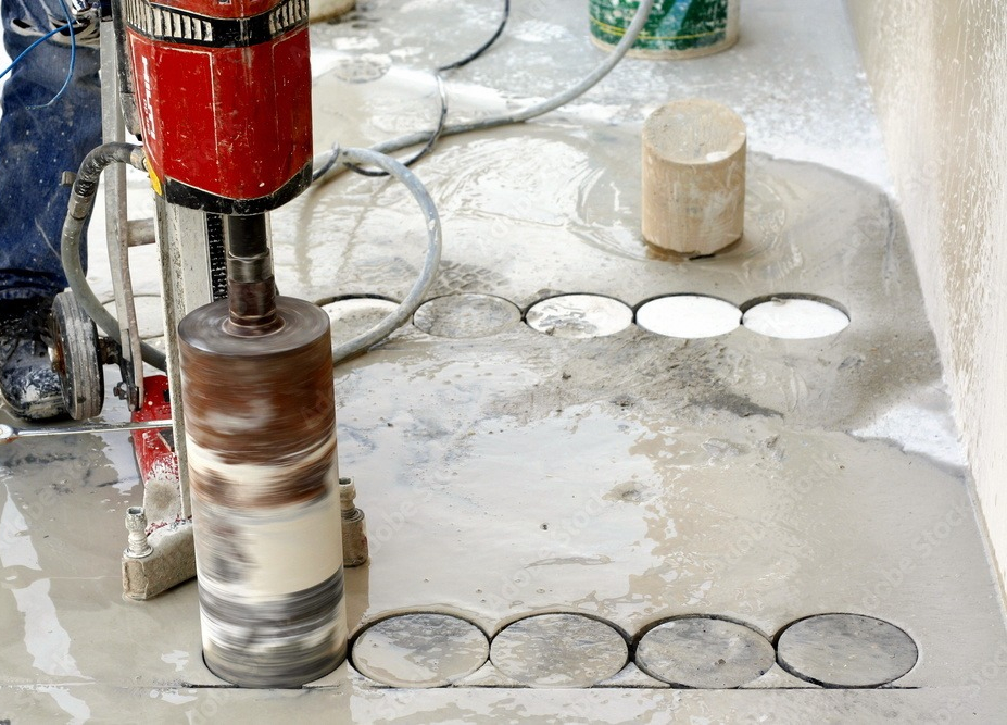 Concrete Drilling With Water