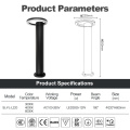 Fekete alumínium táj fűnyelv LED Bollard Lights