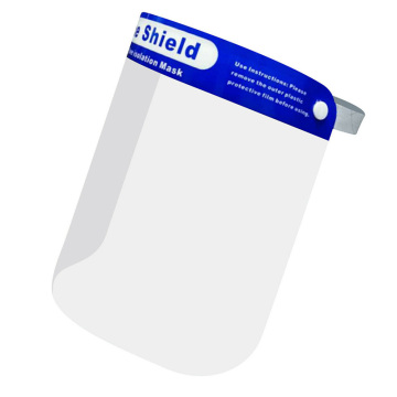 Protetor facial de rosto transparente com viseira de isolamento claro
