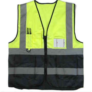 High Brightness Multi-Pocket Splicing Reflective Vest for Construction Sites