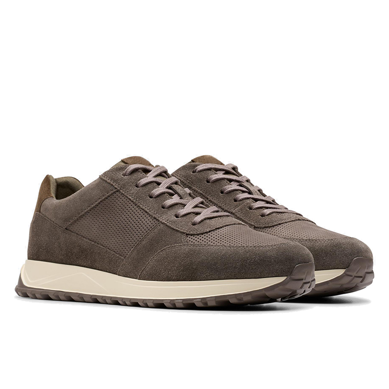 Leather Mesh Breathable Lightweight Sports Shoes