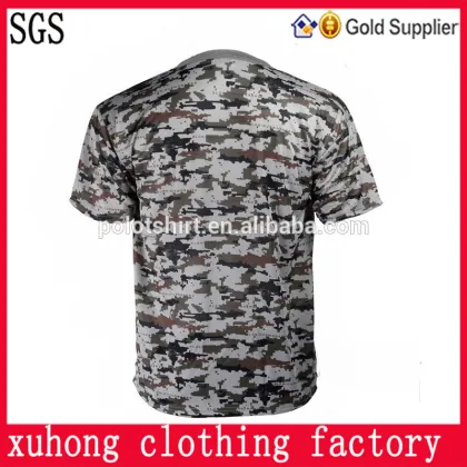 OEM service camo t shirt,high quality camo t shirt,Transfer print camo t-shirt