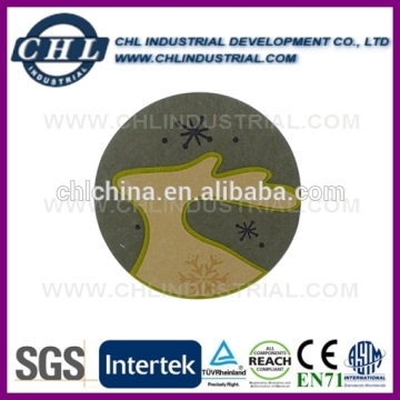 Wholesale felt Christmas coaster manufacturer