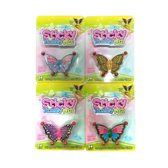 Live Butterfly Toy and Wall Climber Game for Kids: Mini Butterflies, Window Walkers, and Sticky Climbers