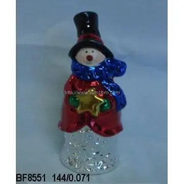 Pottery Christmas Ornaments  Ceramic Snowman