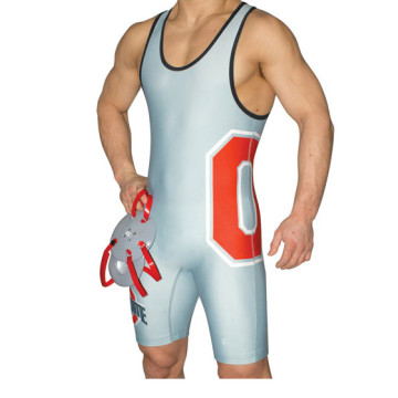 Cheap custom sublimated printing wrestling singlets