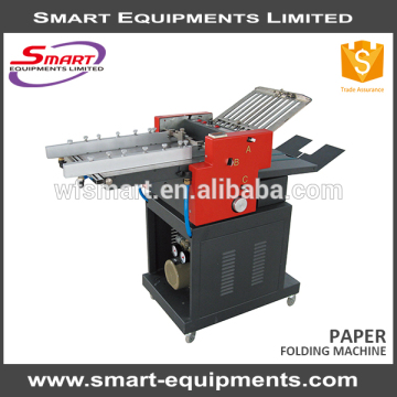 semi-automatic fed suction paper folder machine