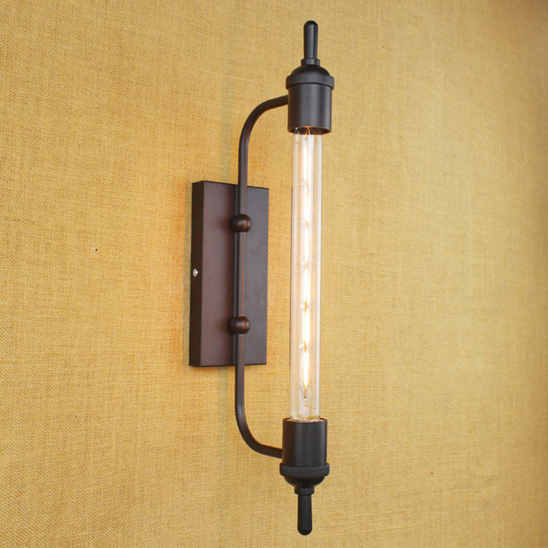 vintage steam pipe retro black metal wall lamp for Bathroom Vanity Lights/porch light/night light/lighting fixture sconce bar