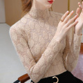 women's autumn and winter lace bottoming shirt