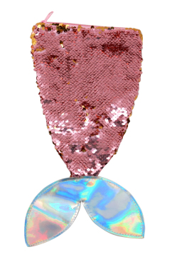 MERMAID SEQUIN LASER PENCIL CASE-0