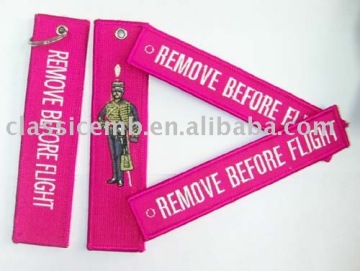 High quality military embroidery keychains