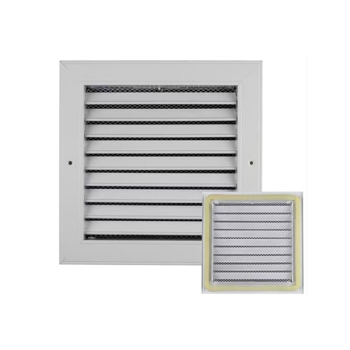 Aluminum Return Vents na may Protective Mesh Screen