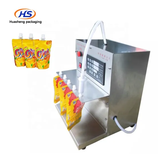 Small Juice Spout Pouch Filling and Capping Machine