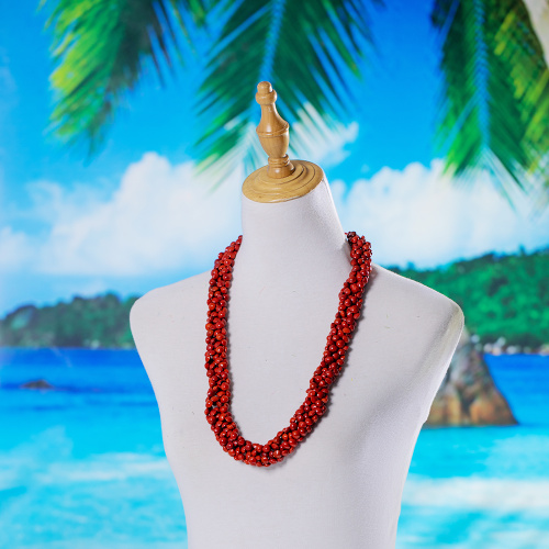 5-Strands Braided Lopa Seeds Necklace