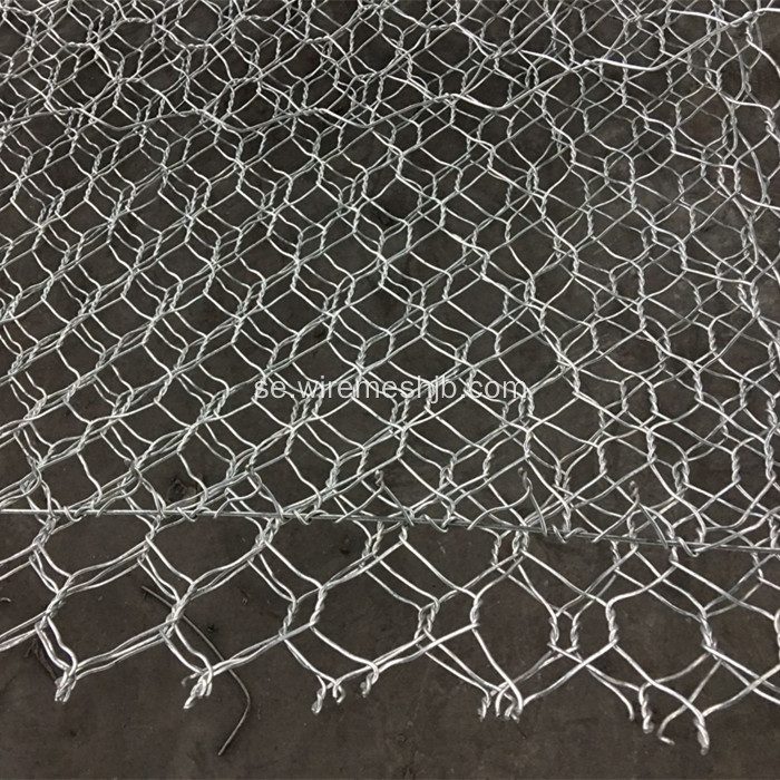 Galvaniserad hexagonal mesh Gabion Box