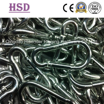 E. Galvanized DIN5299c Snap Hook, with Eyelet, with Screw, with Thimb