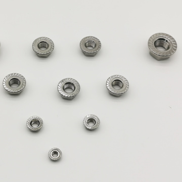 Stainless Steel Hex Serrated Nonslip Lock Flange Nuts