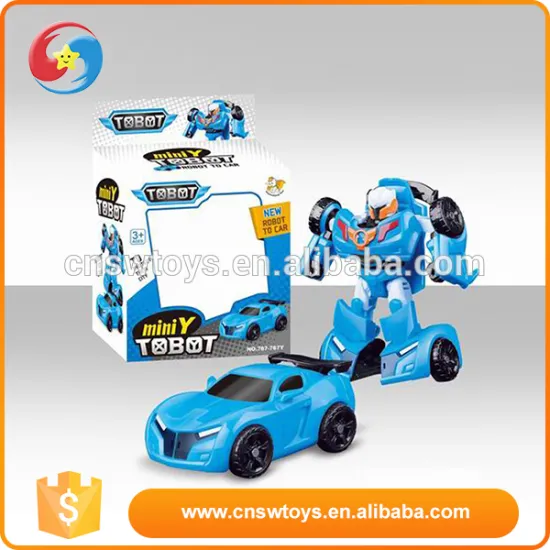 Promotion for kids blue plastic boy love toys deformation toy car