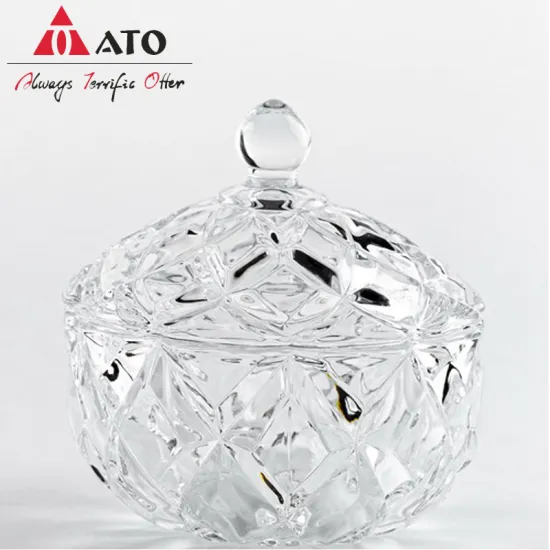 Clear Glass Candy Jar with lid