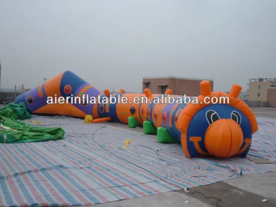 Orange Insect Inflatable Tunnel Games
