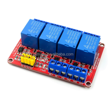 4 Channel 5V/12V/24V Relay Module with Optocoupler Isolation