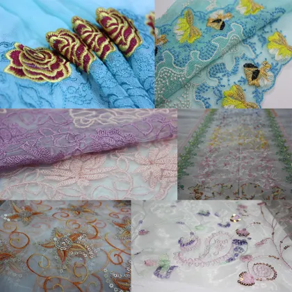 Embroidery lace machine with dahao system