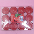 Candele di tealight bianche del sacchetto di plastica di 12g 100pcs