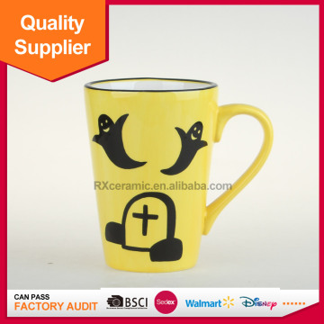 Hot sale good quality promotional Halloween ceramic office mugs