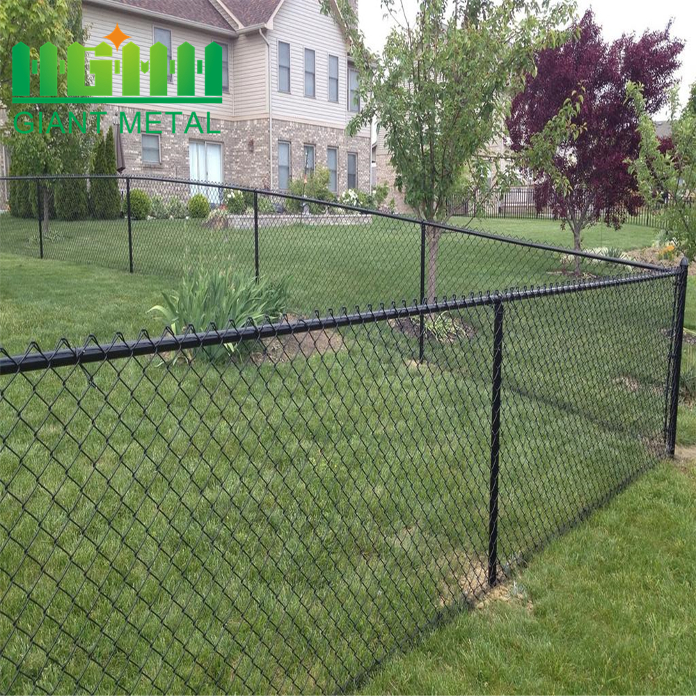 PVC Black Chain Link Fence for Grass Land