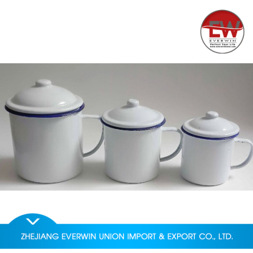 Factory sale unique design metal enamel cups from China