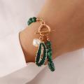 Malachite Gemstone rond perles de guérison Bracelet en cristal de pouvoir apporter la chance et la prospérité Reiki semi-précieuse 6 mm