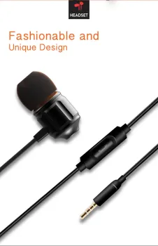 In-ear Earphone 3.5mm Plug Microphone Wired Sport