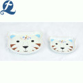 Cartoon leopard face shape ceramic pet feeding bowl