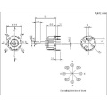 Potentiometer suis kayu 8 arah