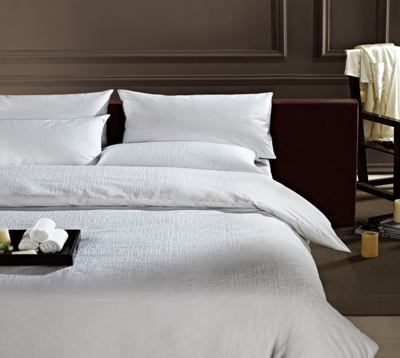 White Hotel Elegant Jacquard Sets