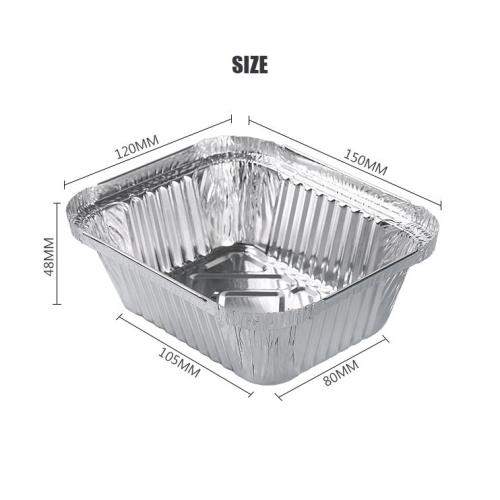 Recipiente de aluminio/sartenes/tays para uso de alimentos