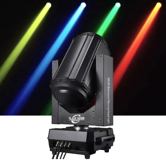 Sailwin CE 380W Lyre Sharpy Waterproof Stage Moving Head Light - IP65 Outdoor Event Theater Searchlight