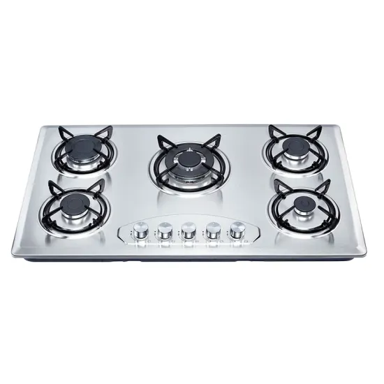 Modern Fashion Solid Element Stainless Steel 5 Burner Built-in Stove