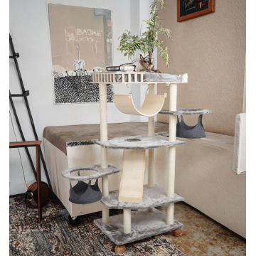 High qulity cat tree with cat scratching post