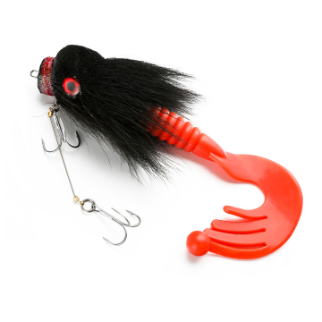 Johncoo Nuovo pesca a mosca 35G 17 cm Capelli Big Touse Resin End per trota e luccio