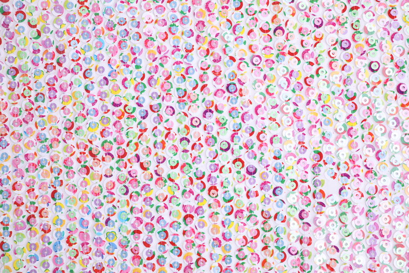 Poly Sequin Embroidery Fabric