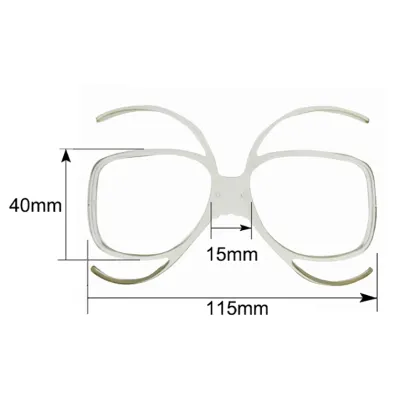 LOCLE Ski Goggles Glasses Myopia Frame Skiing Snowboard Goggles Myopia Lens Frame Sunglasses Adapter Myopia Inline Frame