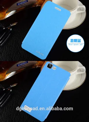 Fancy leather flip mobile phone cover case for vivo v1