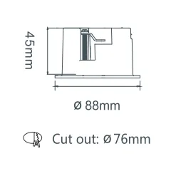 Led COB Downlight Ip44 Ceiling