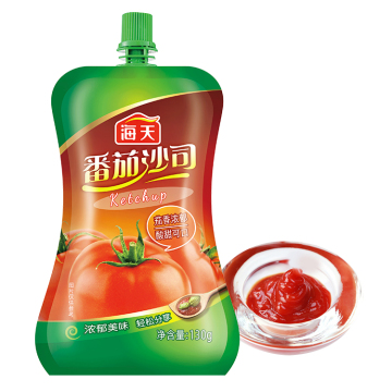 Non-GMO Healthy Halal Instant Tomato Sauce Ketchup Condiment Pouch