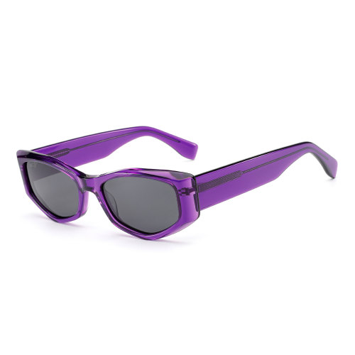 Polarized Prescription Sunglasses Custom Polarized Acetate Sunglasses Irregular Frame Manufactory